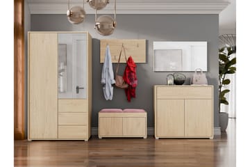 Agawal Hallmöbelset - Brun - Möbler - Hallmöbler - Möbelset för hall & entre