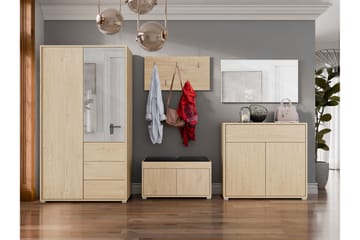 Agawal Hallmöbelset - Brun - Möbler - Hallmöbler - Möbelset för hall & entre