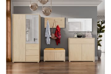 Agawal Hallmöbelset - Brun - Möbler - Hallmöbler - Möbelset för hall & entre