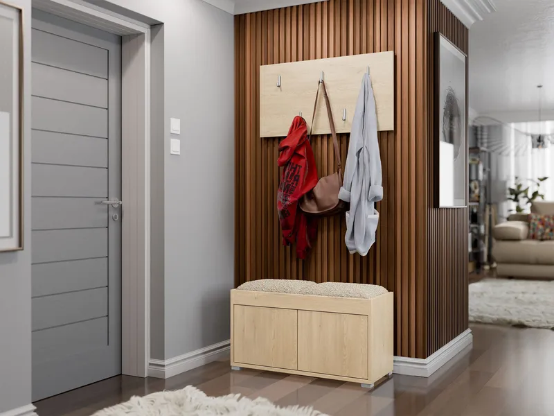Agawal Hallmöbelset - Brun - Möbler - Hallmöbler - Möbelset för hall & entre
