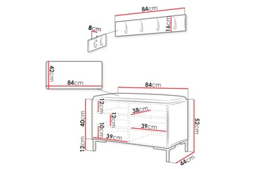 Ahsamin Hallmöbelset - Möbler - Hallmöbler - Möbelset för hall & entre