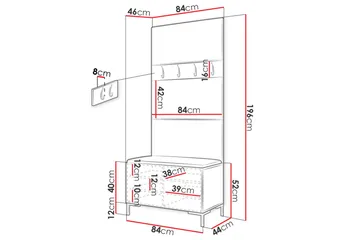 Ahsamin Hallmöbelset - Möbler - Hallmöbler - Möbelset för hall & entre