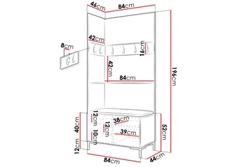 Ahsamin Hallmöbelset - Möbler - Hallmöbler - Möbelset för hall & entre
