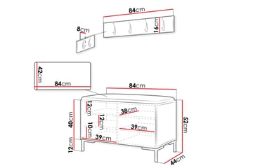 Ahsamin Hallmöbelset - Möbler - Hallmöbler - Möbelset för hall & entre