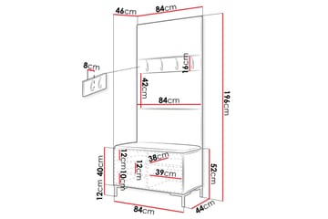 Ahsamin Hallmöbelset - Möbler - Hallmöbler - Möbelset för hall & entre