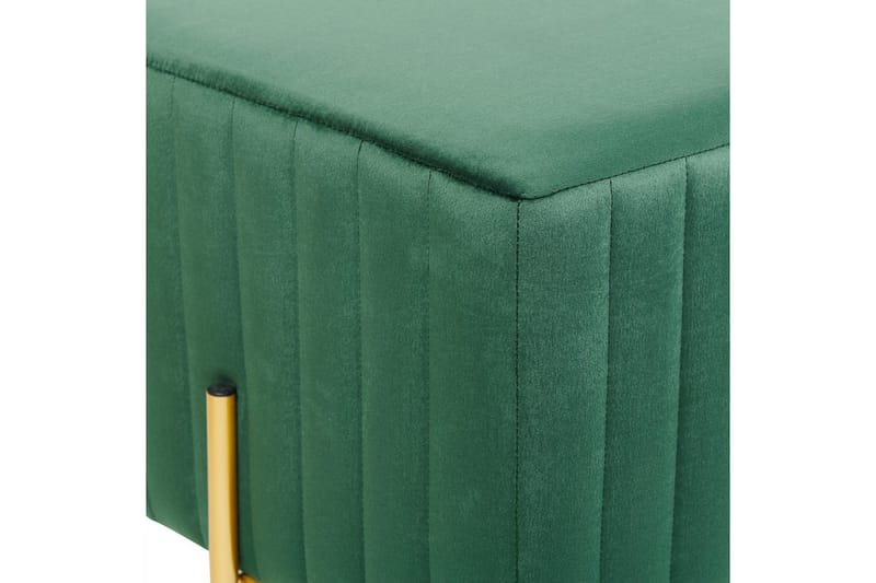 Bänk Dayton Grön/guld - Grön/guld - Möbler - Hallmöbler - Hallbänk