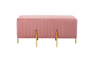 Bänk Dayton Rosa/guld - Rosa/guld - Möbler - Hallmöbler - Hallbänk