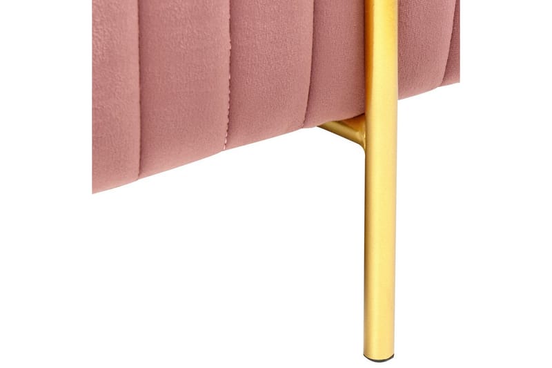 Bänk Dayton Rosa/guld - Rosa/guld - Möbler - Hallmöbler - Hallbänk