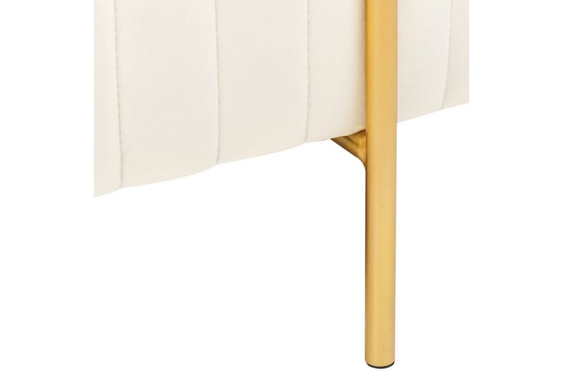 Bänk Dayton Vitt/guld - Vitt/guld - Möbler - Hallmöbler - Hallbänk