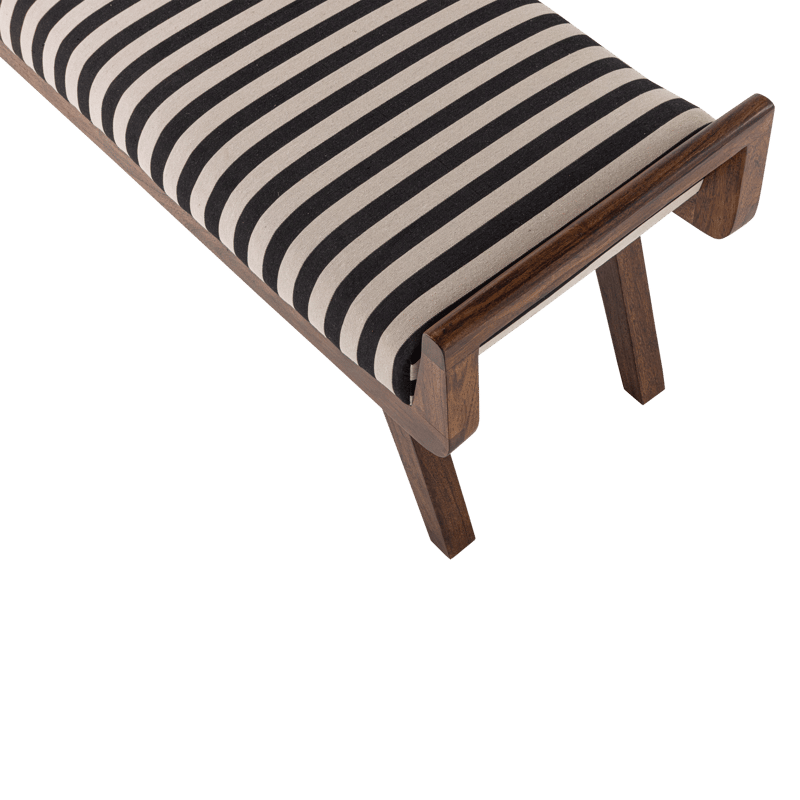 Bänk Valo 157 cm - Svart/Vit - Möbler - Hallmöbler - Hallbänk