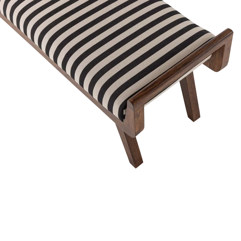 Bänk Valo 157 cm - Svart/Vit - Möbler - Hallmöbler - Hallbänk