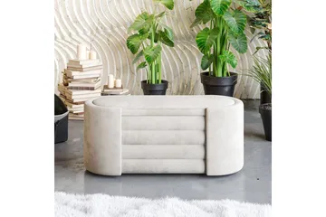 Bänk Veyaa Boxed Grädde - Cremevit - Möbler - Fåtölj & stolar - Pall & puff - Fotpallar