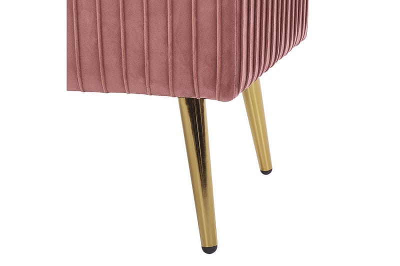 Bänk Paterson Rosa/guld - Rosa/guld - Möbler - Hallmöbler - Hallbänk