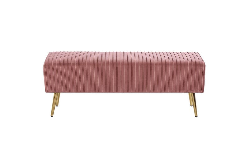 Bänk Paterson Rosa/guld - Rosa/guld - Möbler - Hallmöbler - Hallbänk