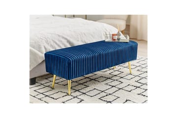 Bänk Paterson Blå/guld - Blå/guld - Möbler - Hallmöbler - Hallbänk