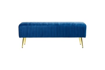 Bänk Paterson Blå/guld - Blå/guld - Möbler - Hallmöbler - Hallbänk