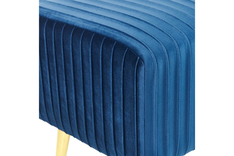 Bänk Paterson Blå/guld - Blå/guld - Möbler - Hallmöbler - Hallbänk