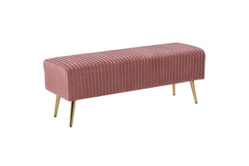 Bänk Paterson Rosa/guld - Rosa/guld - Möbler - Hallmöbler - Hallbänk