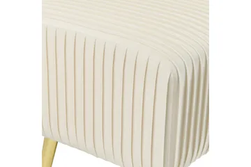 Bänk Paterson Vitt/guld - Vitt/guld - Möbler - Hallmöbler - Hallbänk