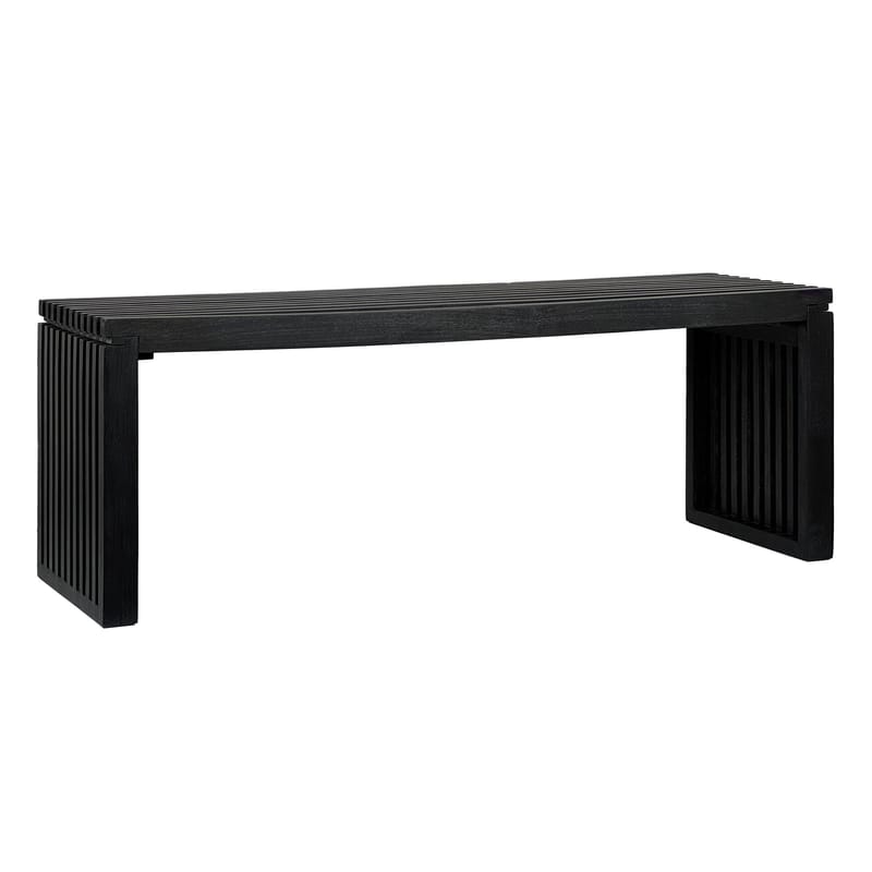 Belora Bänk 120 cm i massiv trä - Djupsvart - Möbler - Hallmöbler - Hallbänk
