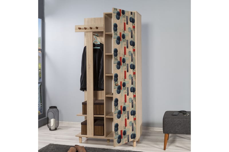 Brokind Klädförvaring 90 cm - Brun - Möbler - Hallmöbler - Möbelset för hall & entre