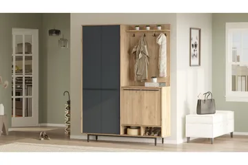 Ethelred Hallmöbelset - Ek/Antracit - Möbler - Hallmöbler - Möbelset för hall & entre