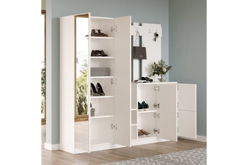 Evrim Hallmöbelset - Vit - Möbler - Hallmöbler - Möbelset för hall & entre