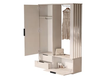 Faro Hallmöbel 140 cm - beige - Möbler - Hallmöbler - Möbelset för hall & entre