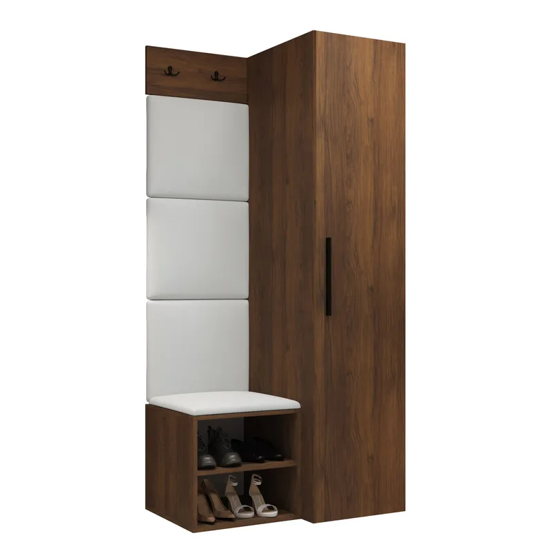 Farosa Hallmöbelset 82x191 cm, Valnöt + Soft 017