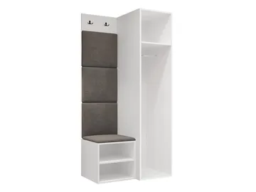 Farosa Hallmöbelset 82x191 cm - Valnöt + Soft 017 - Möbler - Hallmöbler - Möbelset för hall & entre