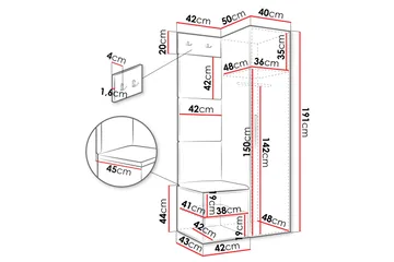 Farosa Hallmöbelset - Brun - Möbler - Hallmöbler - Möbelset för hall & entre