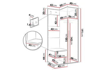 Farosa Hallmöbelset - Vit - Möbler - Hallmöbler - Möbelset för hall & entre
