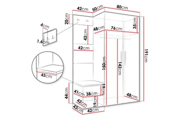 Farosa Hallmöbelset - Vit - Möbler - Hallmöbler - Möbelset för hall & entre