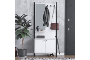 Favric Hallmöbelset - Svart/Vit - Möbler - Hallmöbler - Möbelset för hall & entre