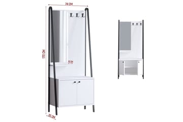 Favric Hallmöbelset - Svart/Vit - Möbler - Hallmöbler - Möbelset för hall & entre