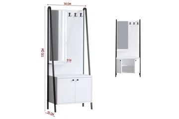 Favric Hallmöbelset - Svart/Vit - Möbler - Hallmöbler - Möbelset för hall & entre