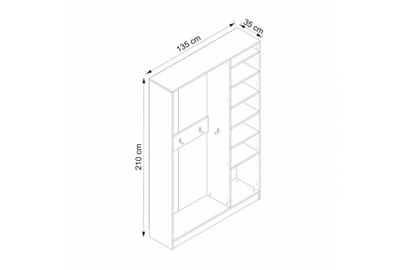 Fruitland Hallmöbelset - Vit - Möbler - Hallmöbler - Möbelset för hall & entre