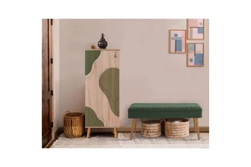 Gelsgan Hallmöbelset - Grön - Möbler - Hallmöbler - Möbelset för hall & entre