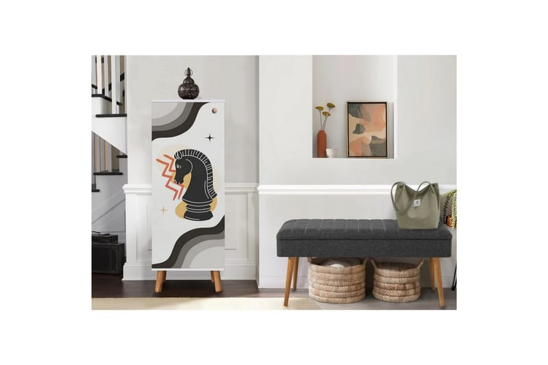 Gelsgan Hallmöbelset - Vit/Antracit - Möbler - Hallmöbler - Möbelset för hall & entre