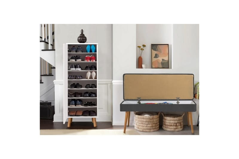 Gelsgan Hallmöbelset - Vit/Grå - Möbler - Hallmöbler - Möbelset för hall & entre