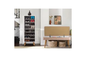 Gelsgan Hallmöbelset - Vit/Sten - Möbler - Hallmöbler - Möbelset för hall & entre