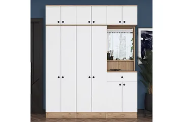 Hallmöbel Donel Valnöt / Vit - Valnöt / Vit - Möbler - Hallmöbler - Möbelset för hall & entre