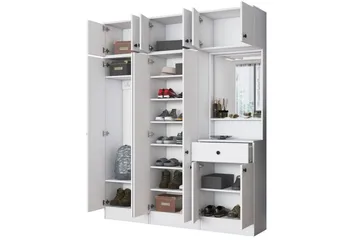 Hallmöbel Donel Vit - Vit - Möbler - Hallmöbler - Möbelset för hall & entre