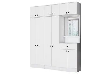 Hallmöbel Donel Vit - Vit - Möbler - Hallmöbler - Möbelset för hall & entre