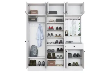 Hallmöbel Donel Vit - Vit - Möbler - Hallmöbler - Möbelset för hall & entre