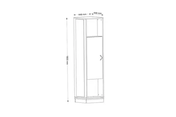 Hallmöbel Honi Valnöt - Mörkbrun - Möbler - Hallmöbler - Möbelset för hall & entre