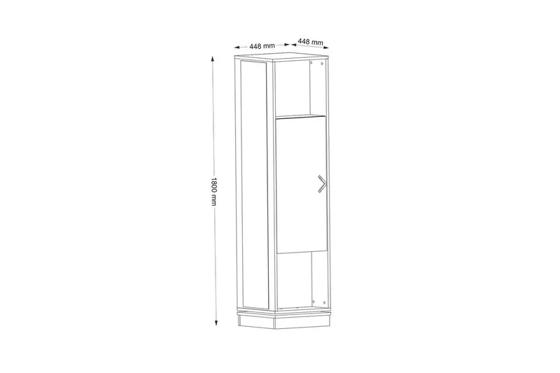 Hallmöbel Honi Valnöt - Mörkbrun - Möbler - Hallmöbler - Möbelset för hall & entre