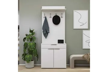 Hallmöbel Salen Vit - Vit - Möbler - Hallmöbler - Möbelset för hall & entre