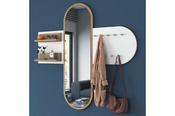 Courlac Hallmöbelset Vit/Brun - Hanah Home - Möbler - Hallmöbler - Möbelset för hall & entre