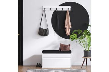 Hallmöbelset Dory Vit/Svart - Hanah Home - Möbler - Hallmöbler - Möbelset för hall & entre